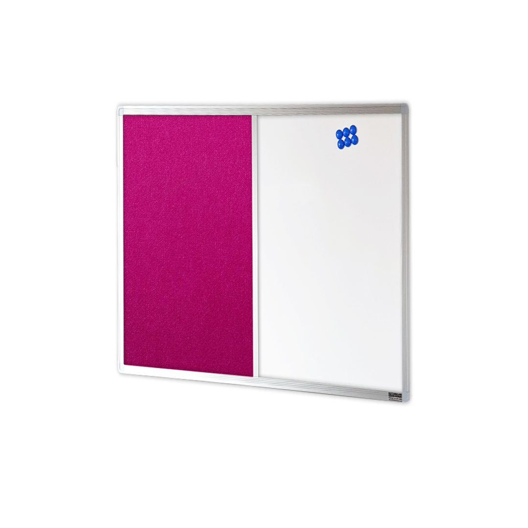 COMBIBOARD | Whiteboard + Premium Fabric | Aluminium Frame image 1